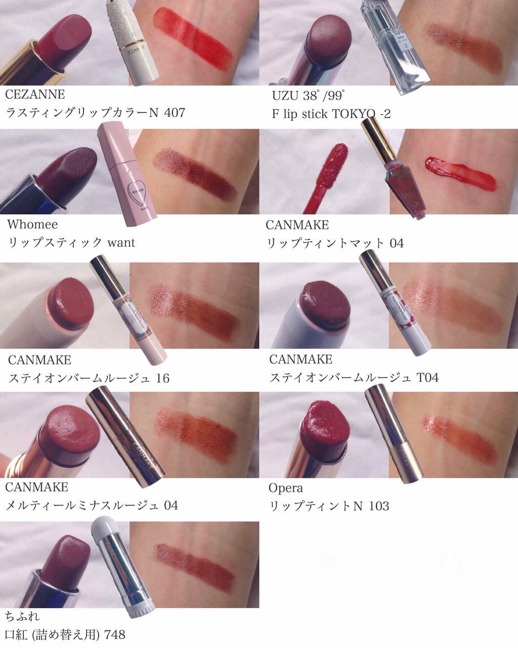 口紅（詰替用）/ちふれ/口紅を使ったクチコミ（3枚目）