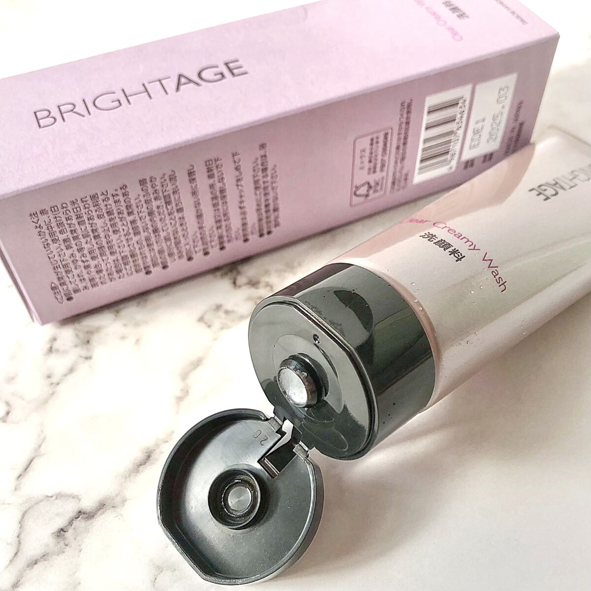 クリア クリーミーウォッシュ/BRIGHTAGE/洗顔フォームを使ったクチコミ（1枚目）