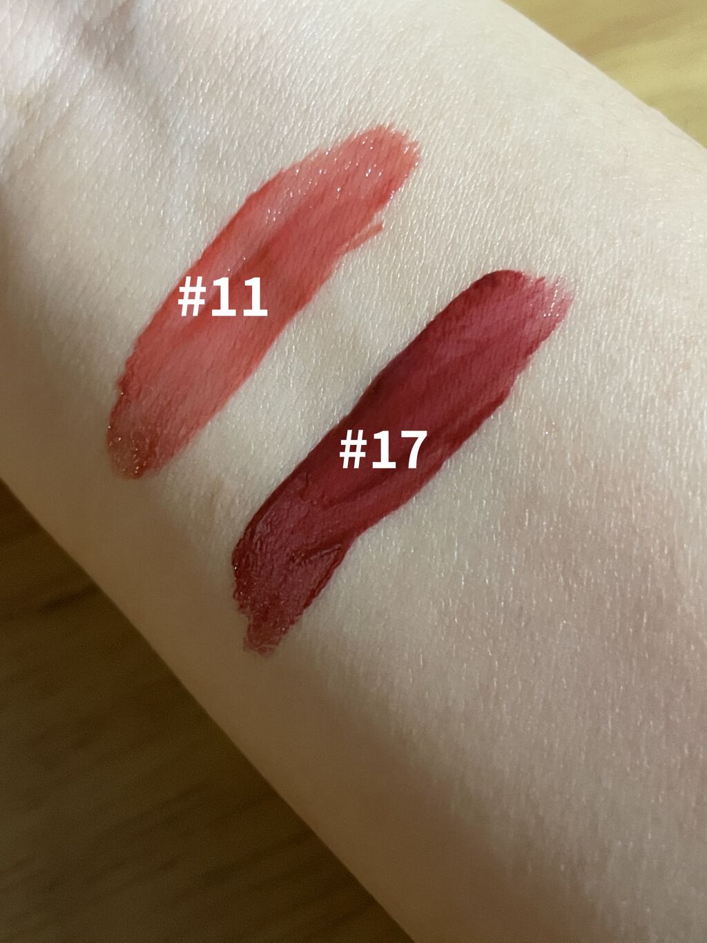 ジューシーラスティングティント/rom&nd/リップティントを使ったクチコミ（2枚目）