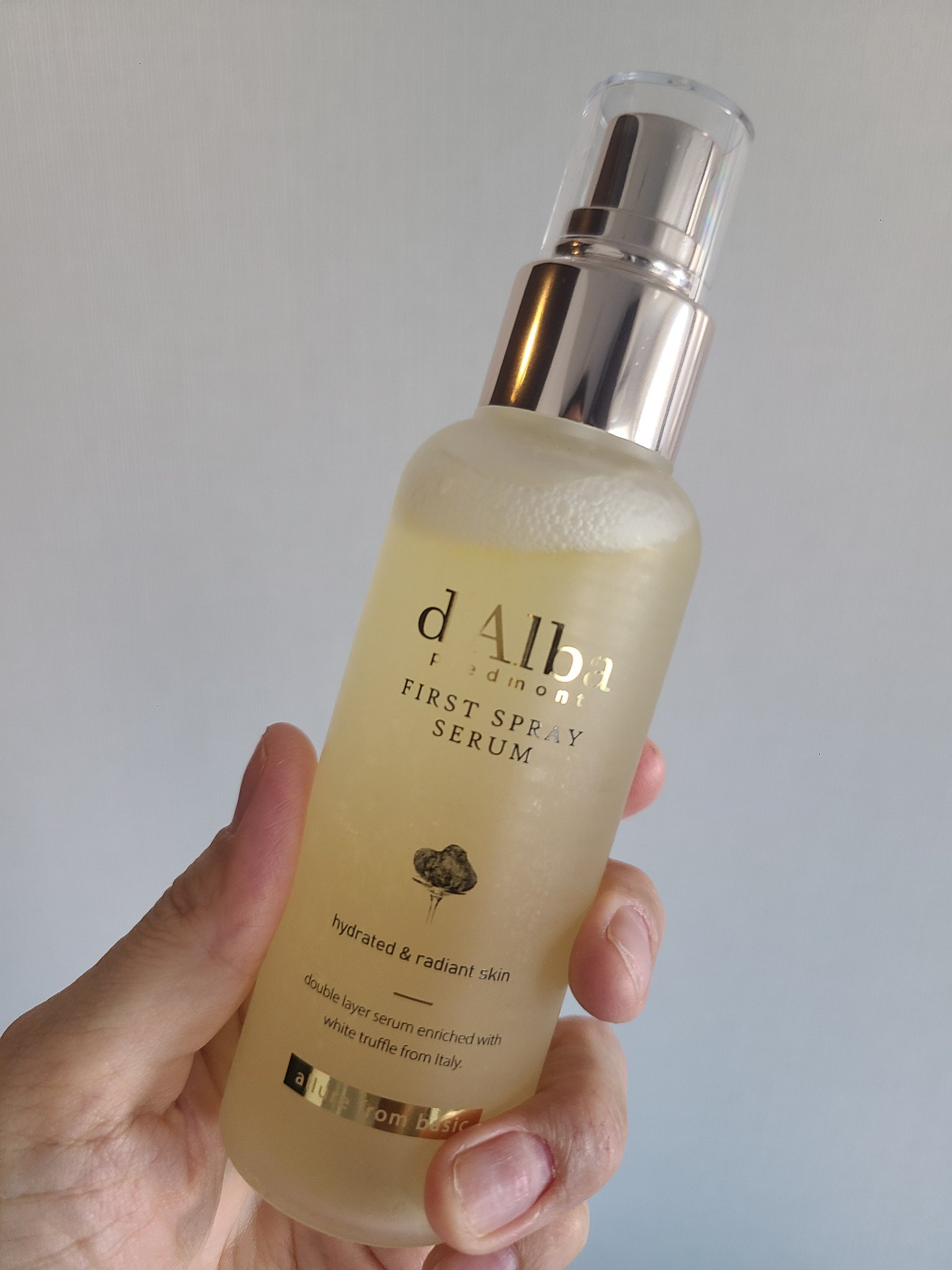 ダルバ ホワイトトリュフファーストスプレーセラム/ダルバ/ミスト状化粧水を使ったクチコミ（2枚目）