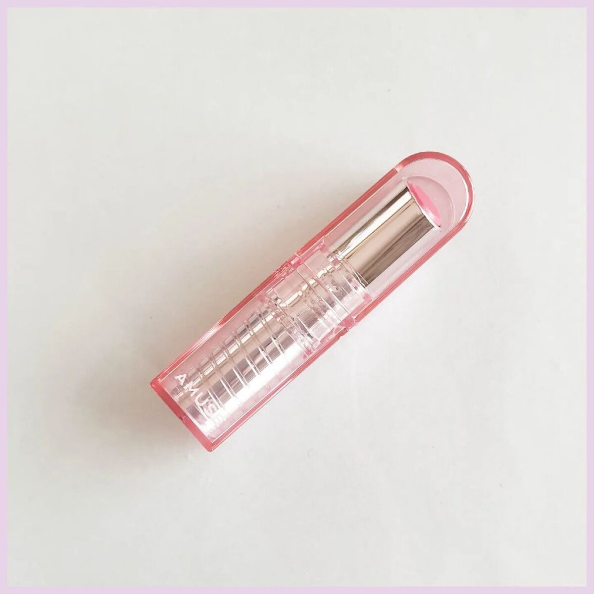 デューバーム 02モモバーム/AMUSE/口紅・グロス・リップライナー・リップケアを使ったクチコミ（1枚目）