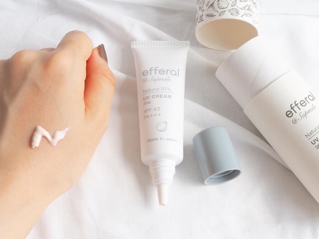 ナチュラルUVケアクリーム/efferal/日焼け止めクリームを使ったクチコミ（2枚目）