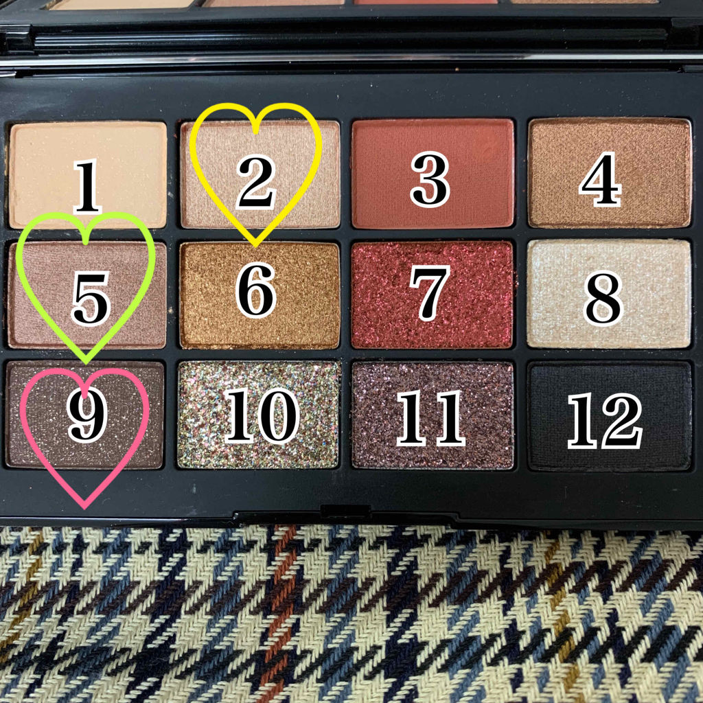 インフェルノ アイシャドーパレット/NARS/アイシャドウパレットを使ったクチコミ（2枚目）