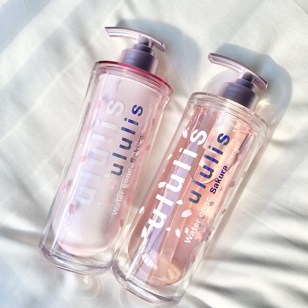 ウォーターコンク モイスト シャンプー（桜ver.)/ヘアトリートメント(桜ver.)/ululis/市販シャンプーを使ったクチコミ（2枚目）