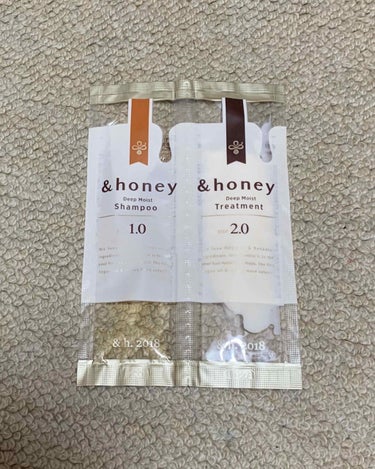 ディープモイスト シャンプー1.0／ヘアトリートメント2.0/&honey/シャンプー・コンディショナーを使ったクチコミ（1枚目）