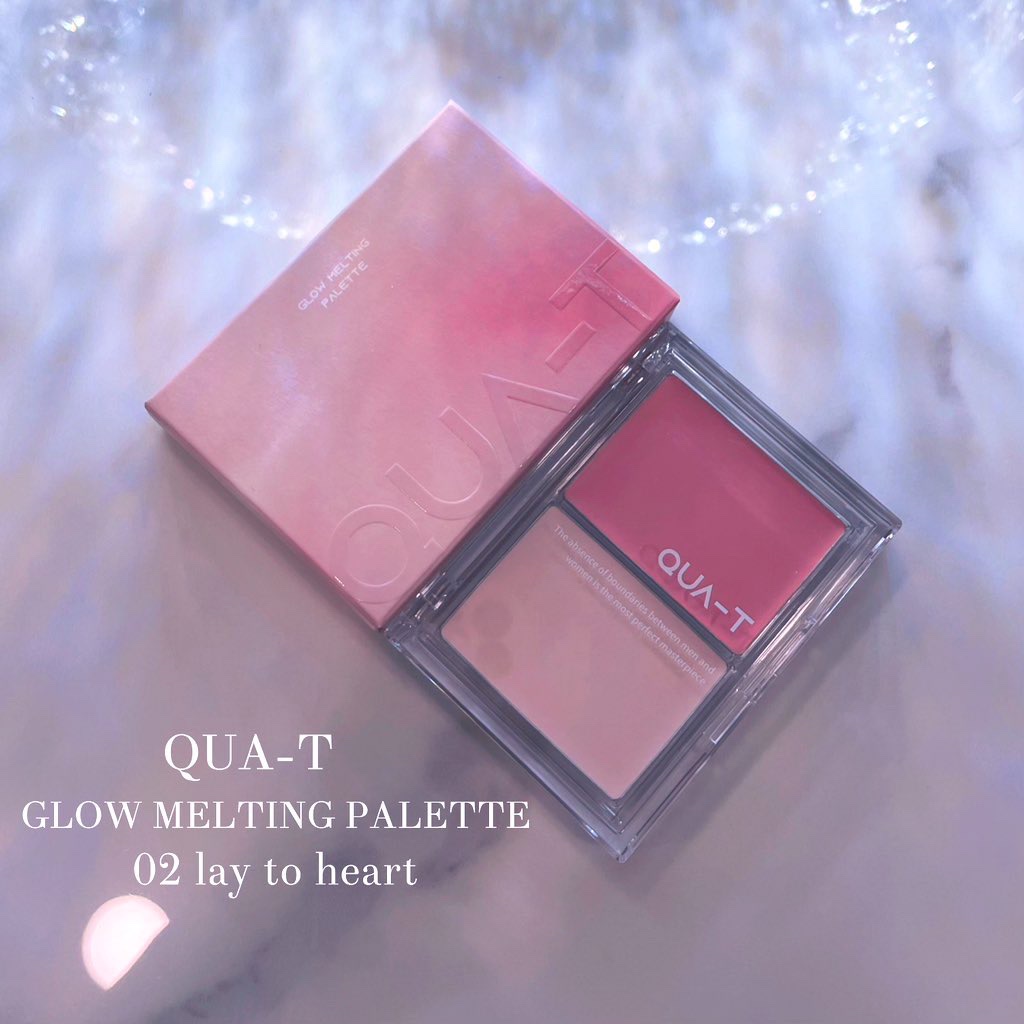 グロウメルティングパレット/QUA-T/ジェル・クリームチークを使ったクチコミ（1枚目）
