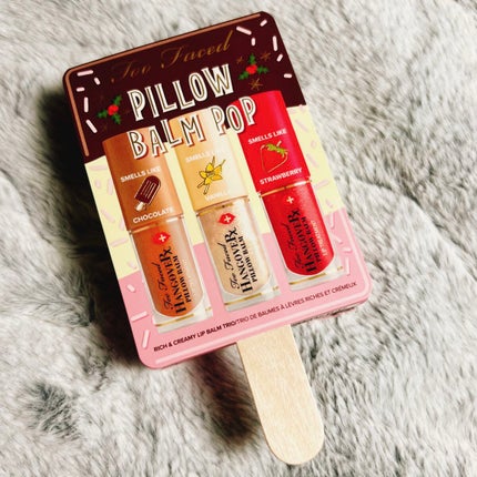 ピロー バーム ポップ リッチ & クリーミー リップ バーム トリオ /Too Faced/スキンケアキットを使ったクチコミ(1枚目)