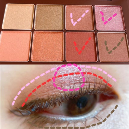 ウォーム メモリーズ アイシャドウパレット/RMK/アイシャドウパレットを使ったクチコミ(5枚目)