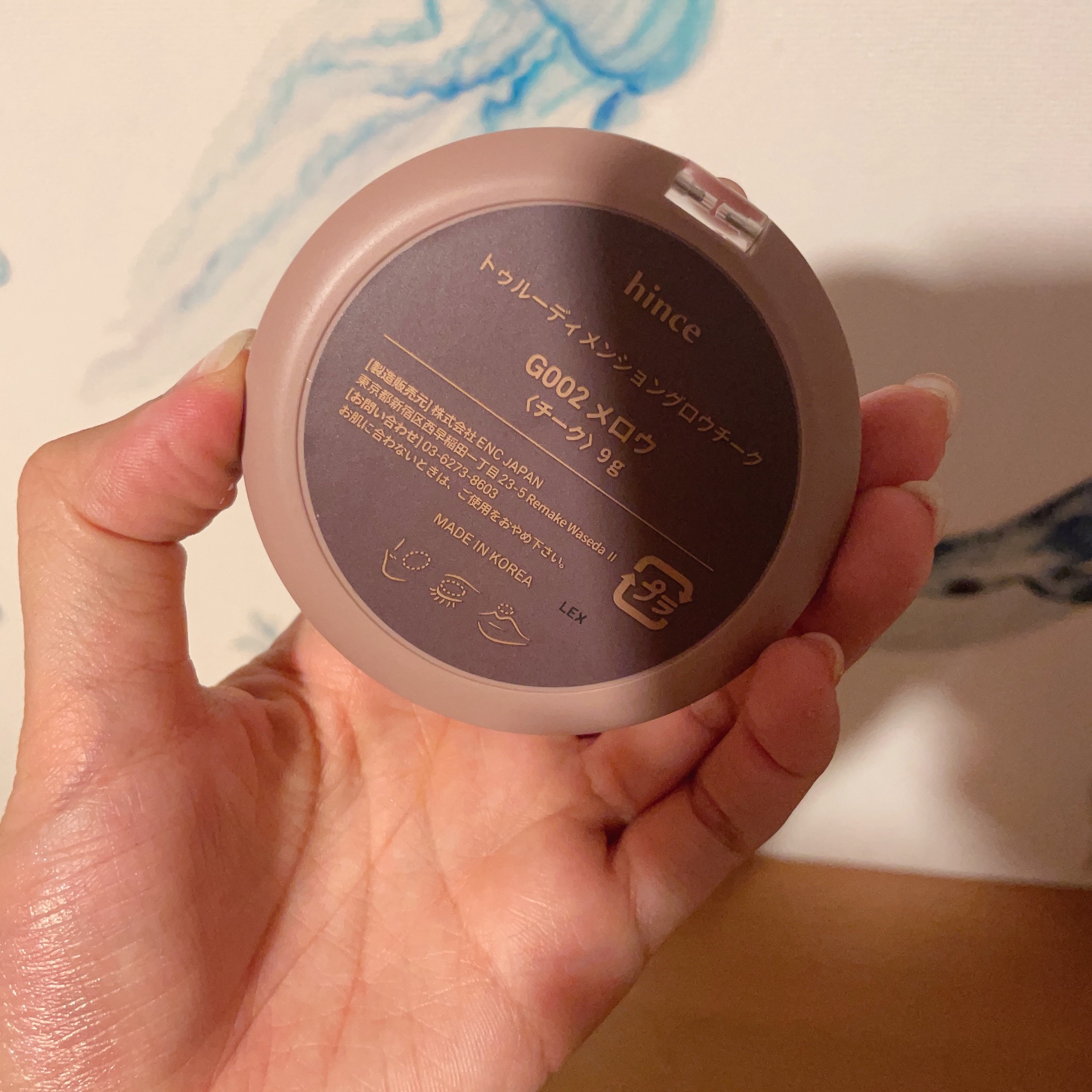 トゥルーディメンショングロウチーク/hince/パウダーチークを使ったクチコミ（3枚目）