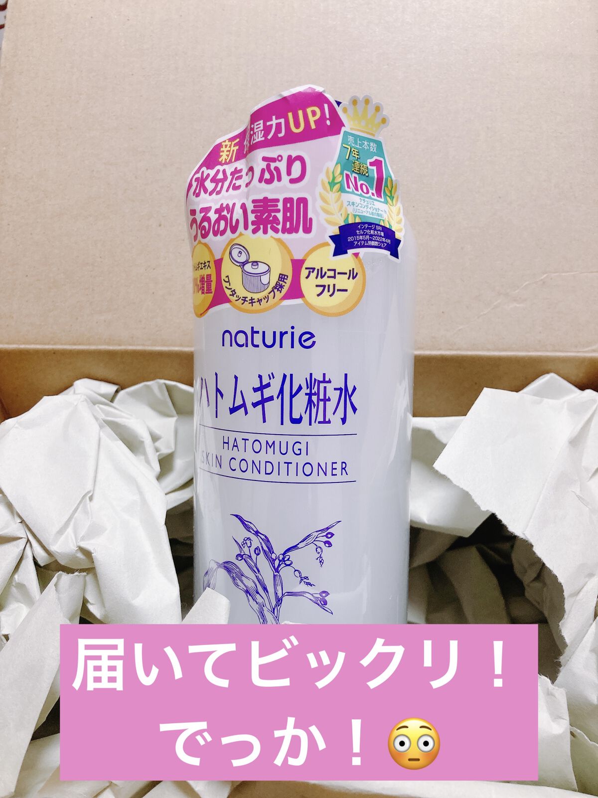 ハトムギ化粧水(ナチュリエ スキンコンディショナー R )/ナチュリエ/化粧水を使ったクチコミ（1枚目）