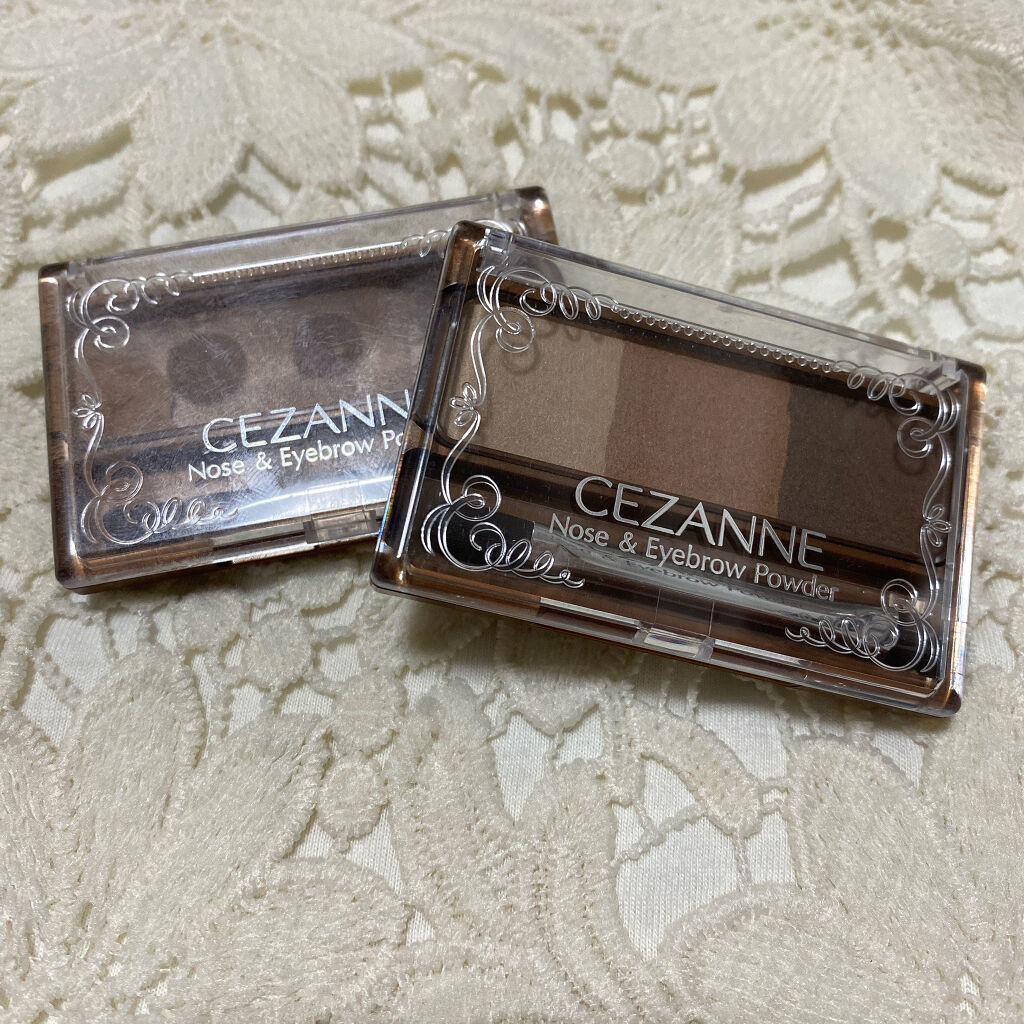 ノーズ＆アイブロウパウダー/CEZANNE/パウダーアイブロウを使ったクチコミ（2枚目）