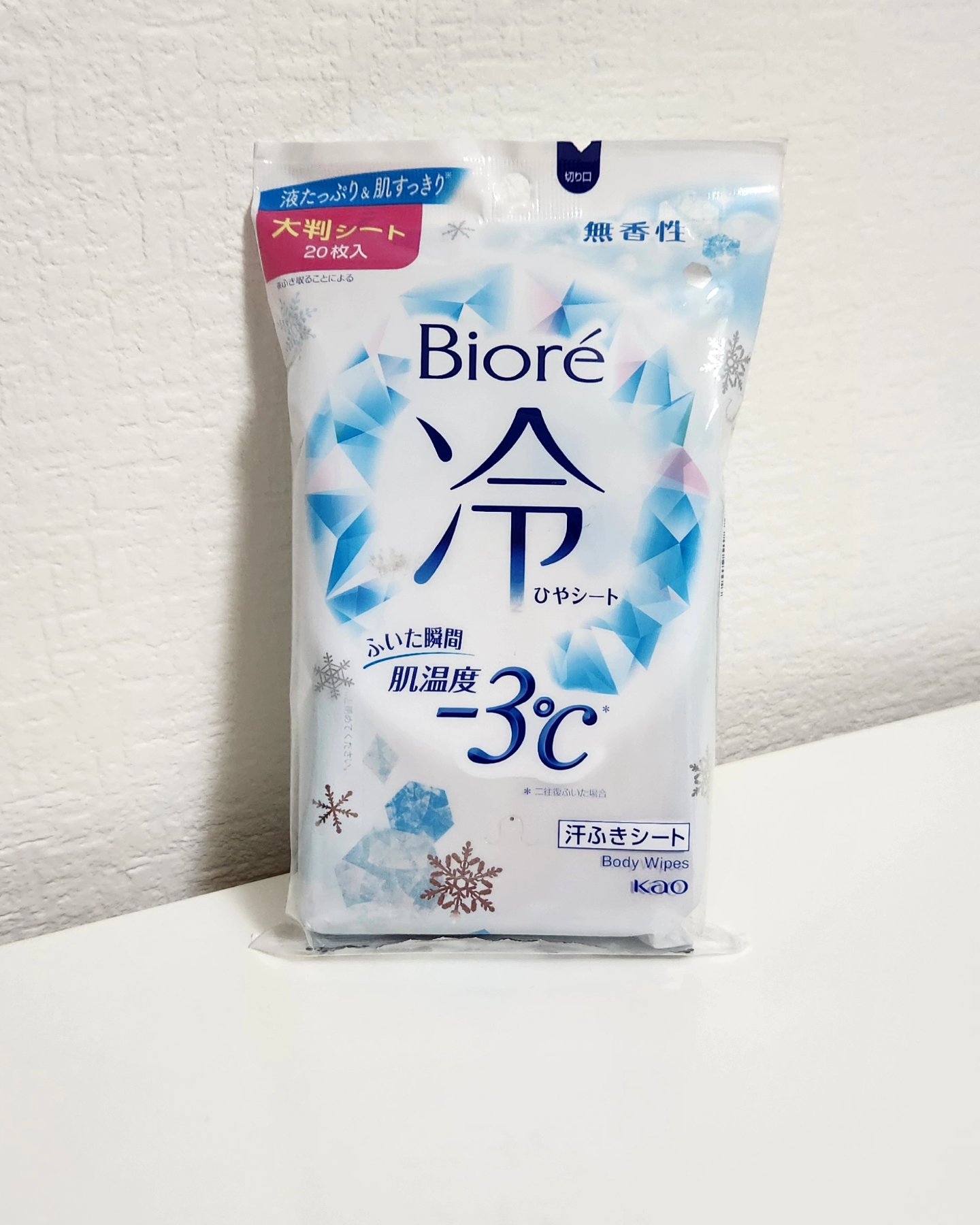 冷シート 無香性/ビオレ/ボディシートを使ったクチコミ（1枚目）
