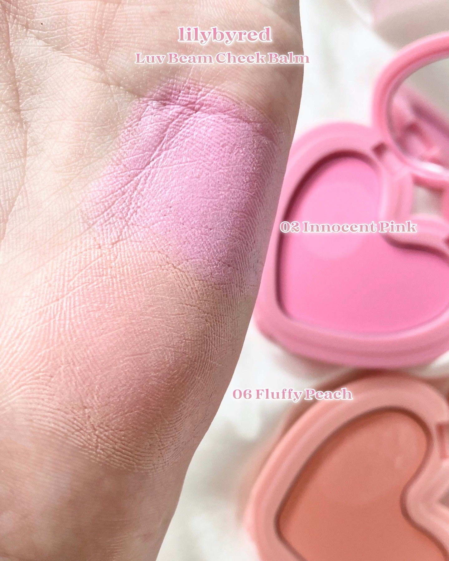 ラヴ ビーム チークバーム/lilybyred/ジェル・クリームチークを使ったクチコミ（3枚目）