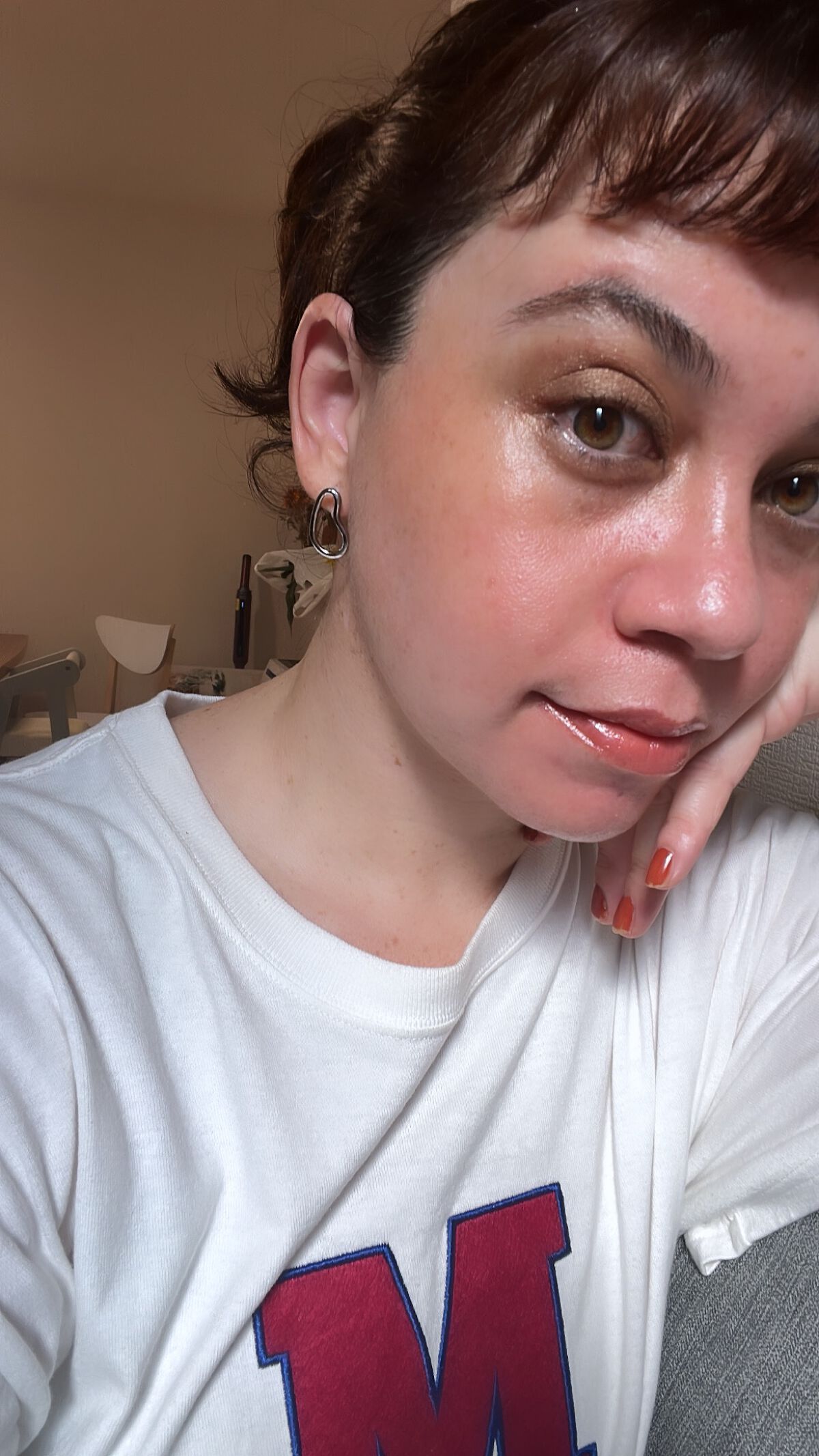 ソフトクリームチーク/AMUSE/リキッドチークを使ったクチコミ（2枚目）