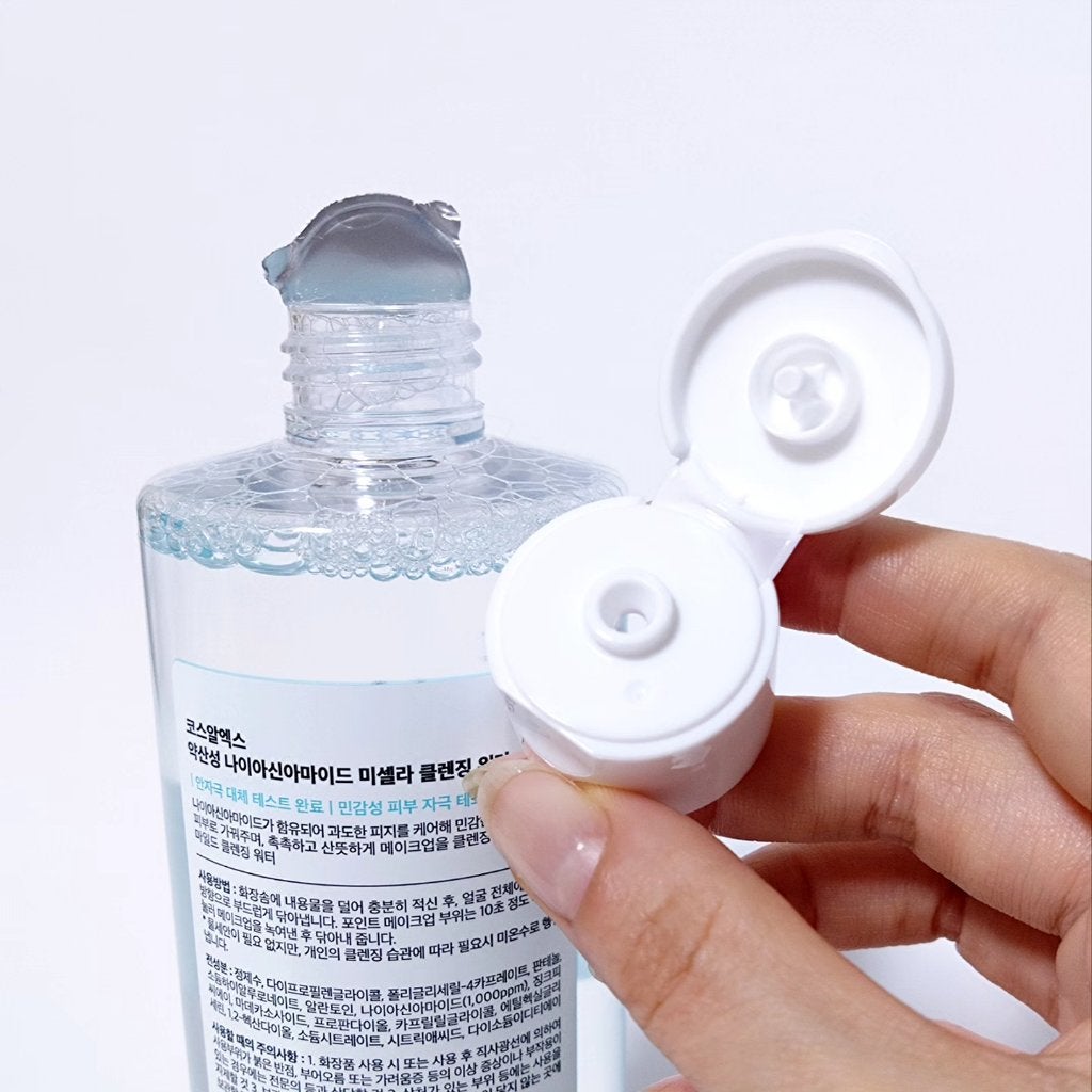 弱酸性 ナイアシンアミド ミセラークレンジングウォーター/COSRX/クレンジングウォーターを使ったクチコミ(3枚目)