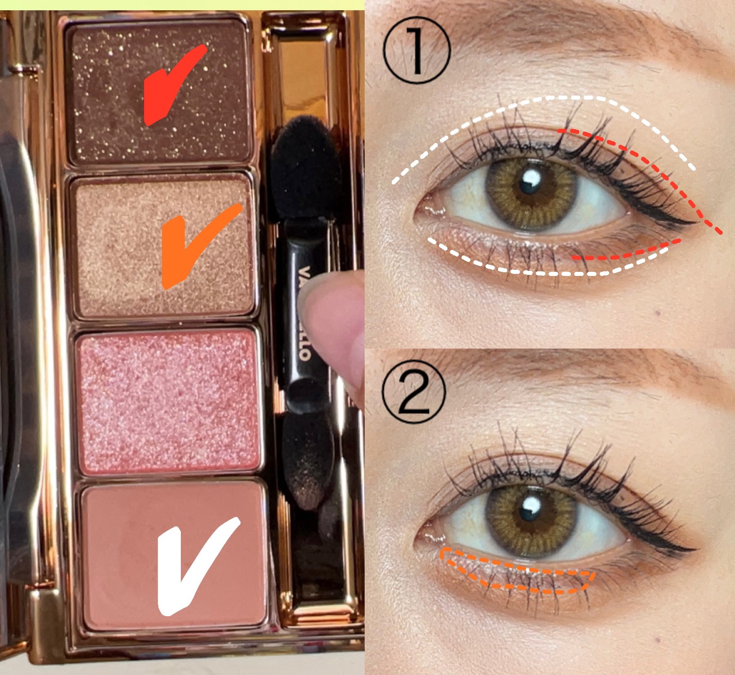 バレンタインボックスミニ/VAVI MELLO/アイシャドウパレットを使ったクチコミ（3枚目）