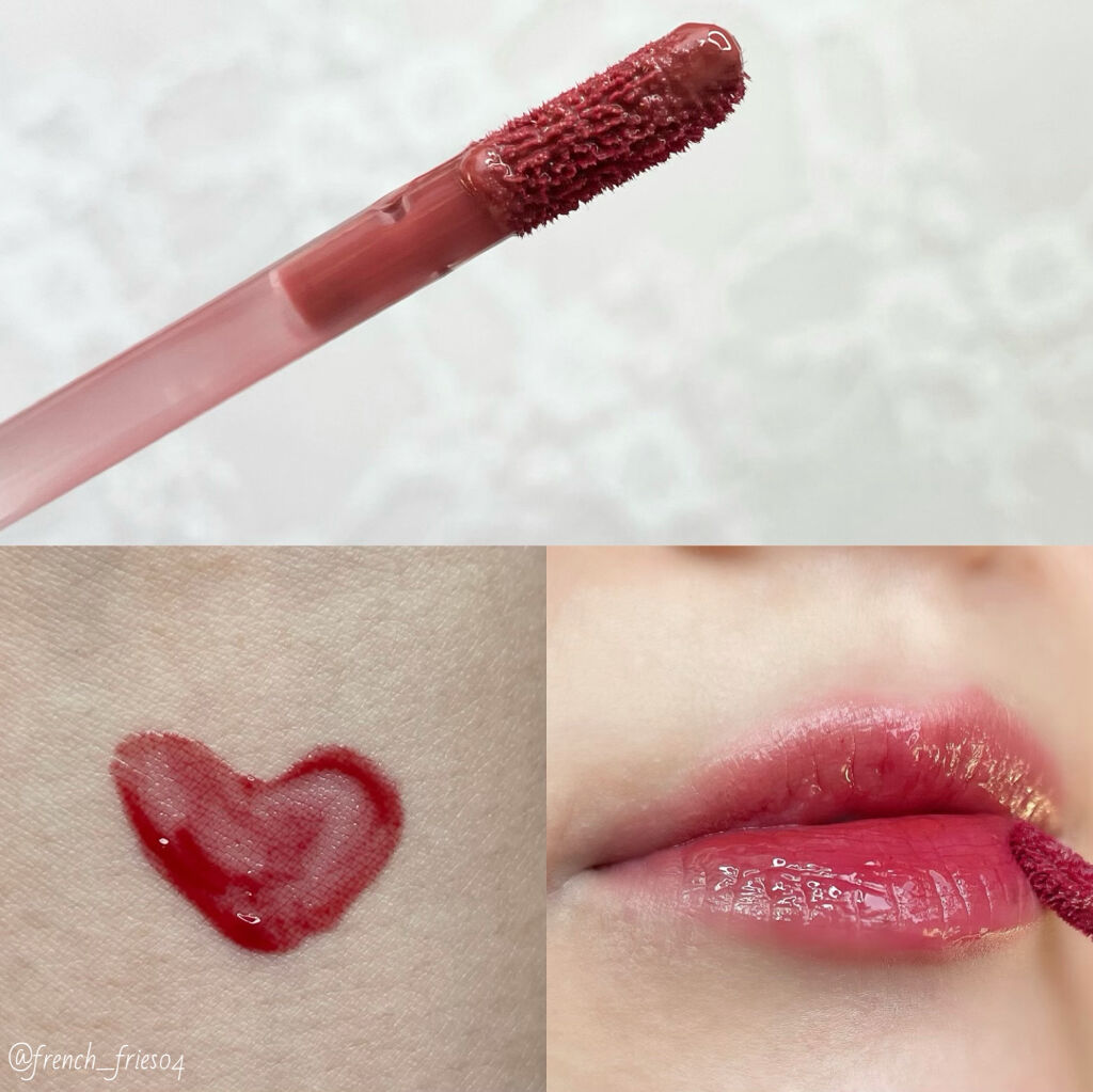 ジューシーラスティングティント 24 ピーリングエンドゥ(PEELING ANGDOO)/rom&nd/リップティントを使ったクチコミ（2枚目）