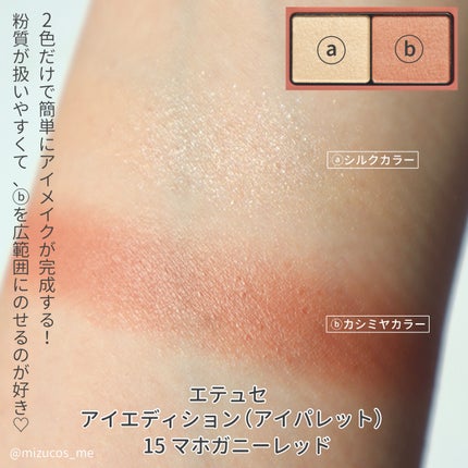 エテュセ アイエディション(カラーパレット)/ettusais/アイシャドウパレットを使ったクチコミ(4枚目)