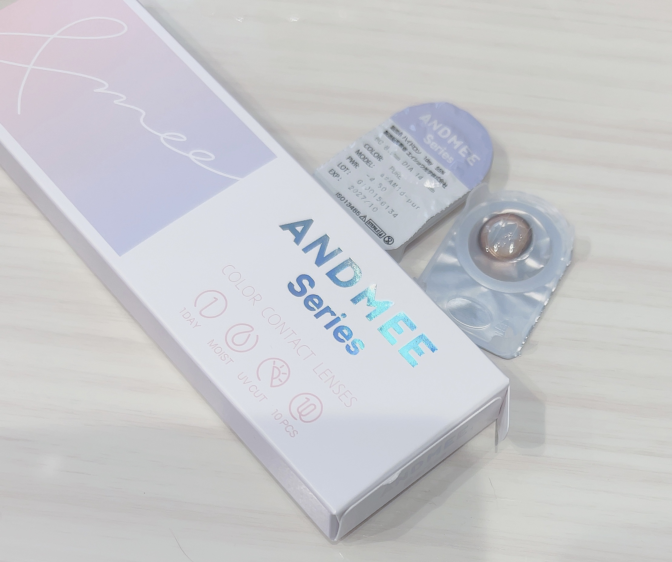 AND MEE 1day ピュア/AngelColor/ワンデー（１DAY）カラコンを使ったクチコミ（2枚目）