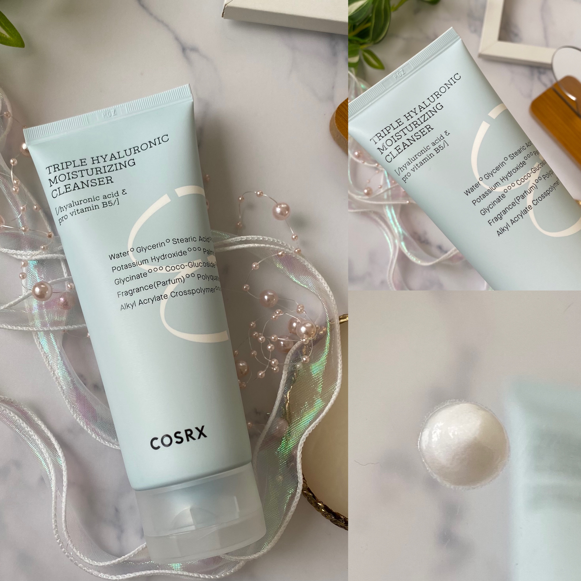 ハイドリウム トリプルヒアルロニックモイスチャライジングクレンザー/COSRX/洗顔フォームを使ったクチコミ（3枚目）