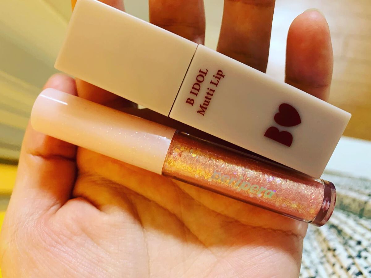 シュガー トゥインクル リキッド グリッター/PERIPERA/グリッターを使ったクチコミ（1枚目）