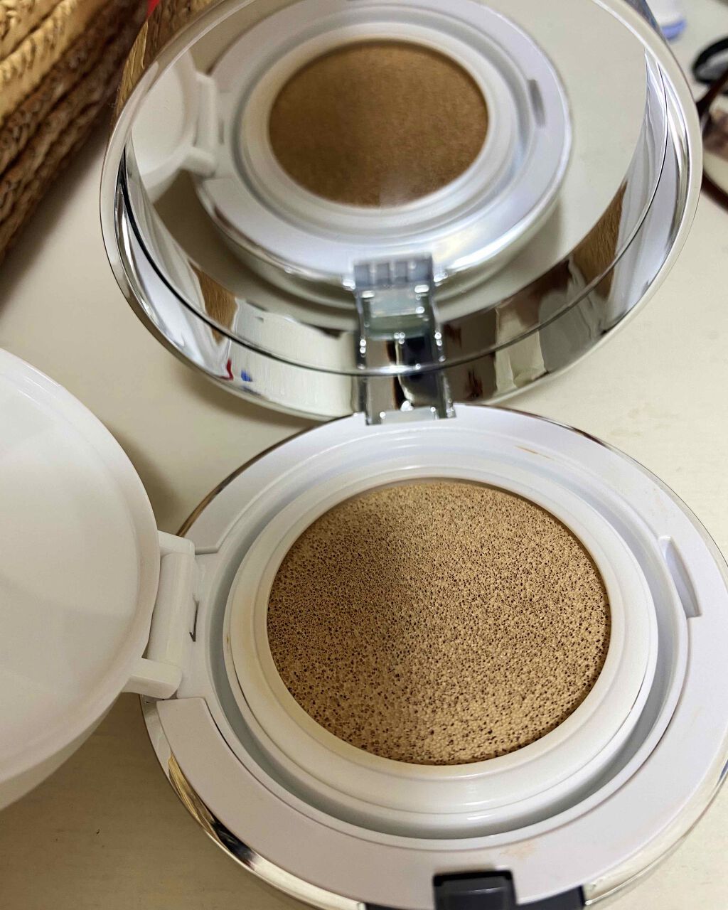 アーバンパールセーション ハイカバレッジ テンションクッション/KLAVUU/クッションファンデーションを使ったクチコミ（2枚目）