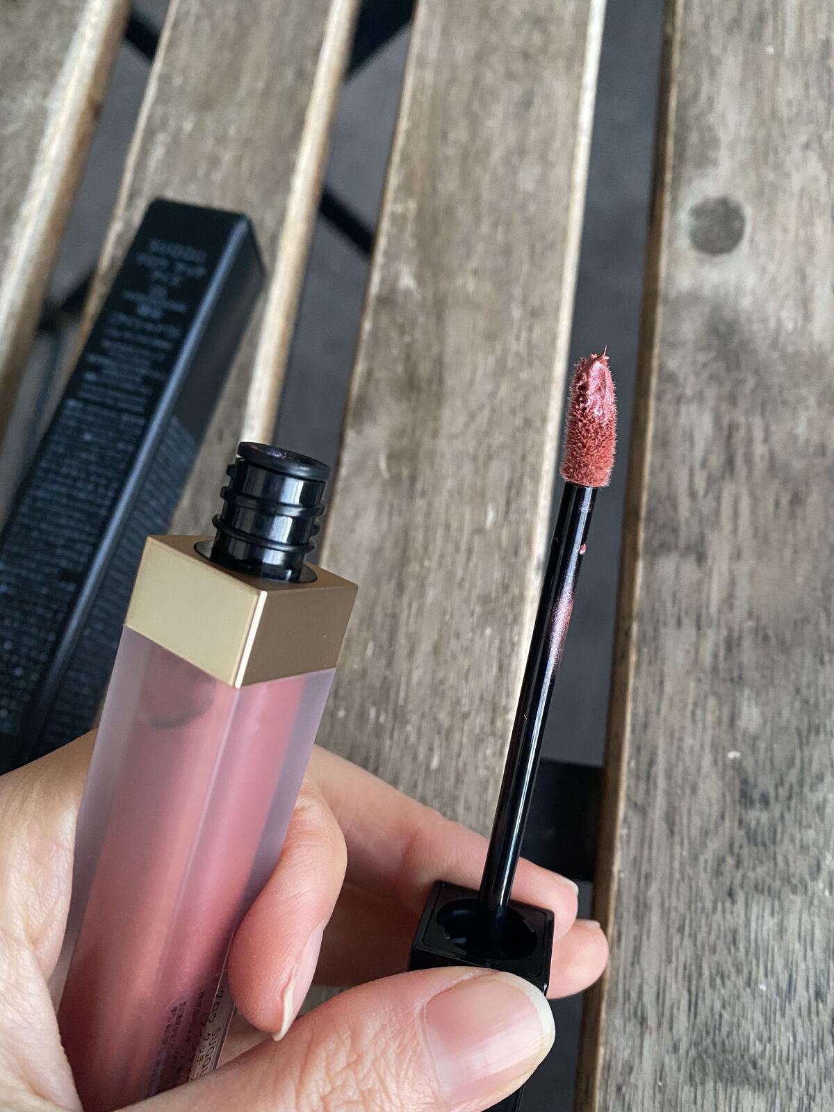 グロウ タッチ アイズ 05 曙染 -AKEBONOZOME/SUQQU/リキッドアイシャドウを使ったクチコミ（3枚目）