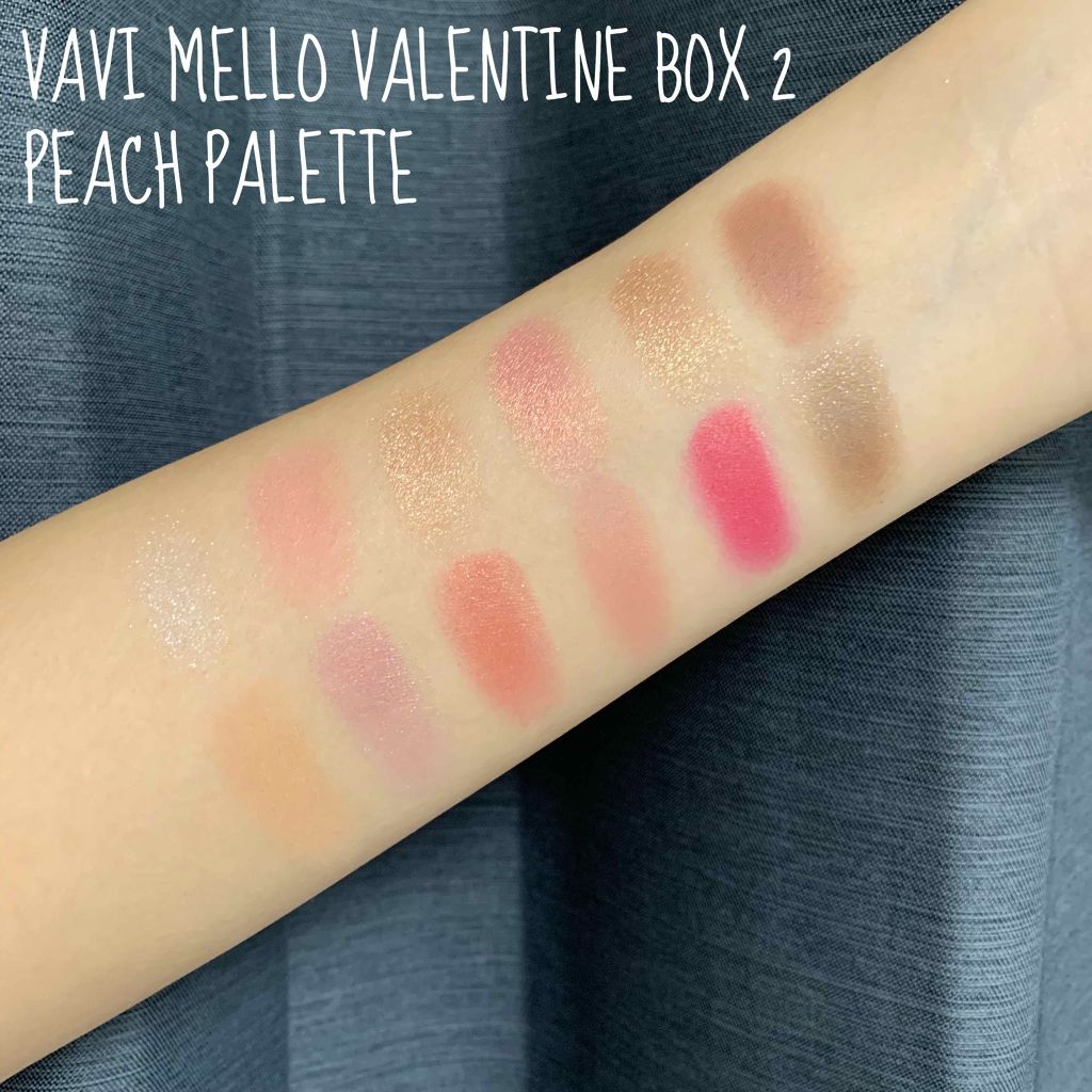 バレンタインボックス/VAVI MELLO/アイシャドウパレットを使ったクチコミ(4枚目)
