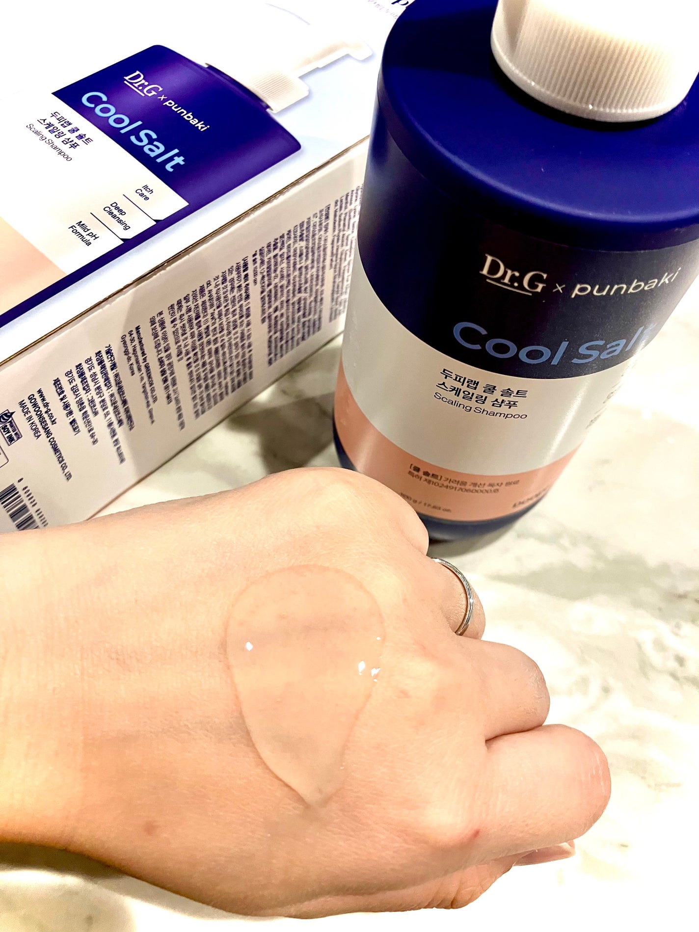 クールソルトスケーリングシャンプー/クールソルトスカルプトリートメント/Dr.G/市販シャンプーを使ったクチコミ(3枚目)