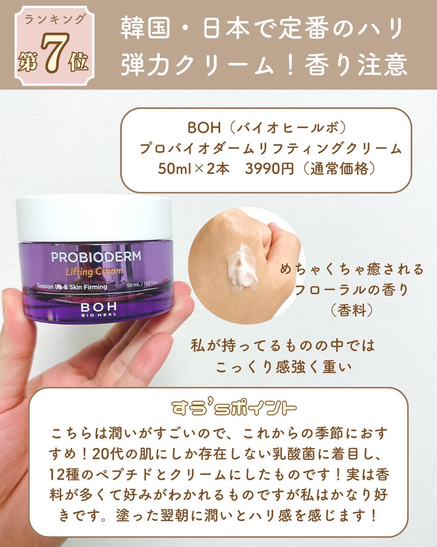 プロバイオダーム リフティング クリーム/BIOHEAL BOH/フェイスクリームを使ったクチコミ(3枚目)