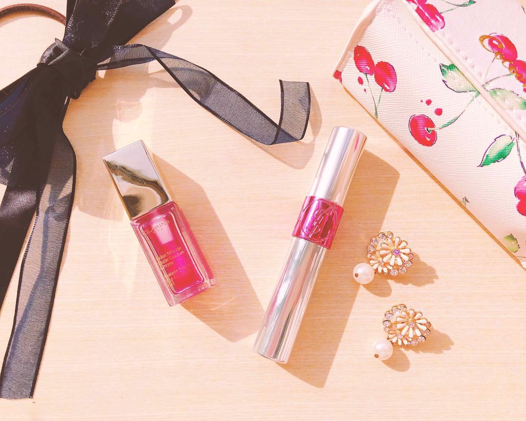 ヴォリュプテ ティントインオイル No.14 ピンクミーイフユーキャン/YVES SAINT LAURENT BEAUTE/リップグロスを使ったクチコミ（1枚目）