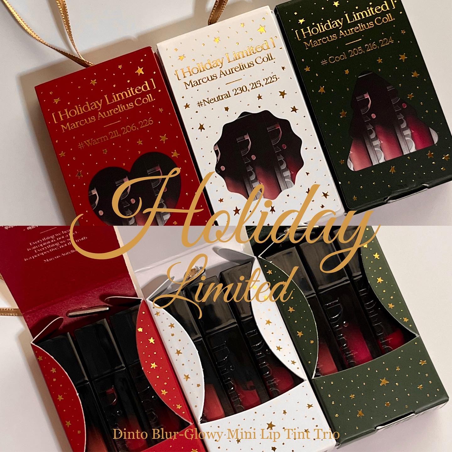 ミニリップトリオブラーグローイリップティント #Neutral 230,215,225/Dinto/リップティントを使ったクチコミ（1枚目）