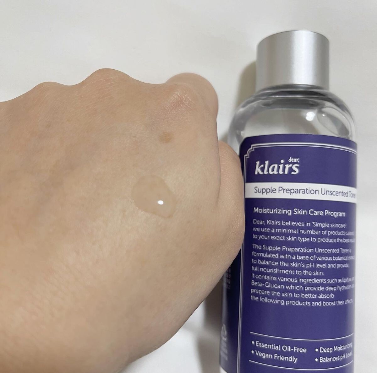 サプルプレパレーションアンセンテッドトナー(180ml)/Klairs/化粧水を使ったクチコミ（2枚目）