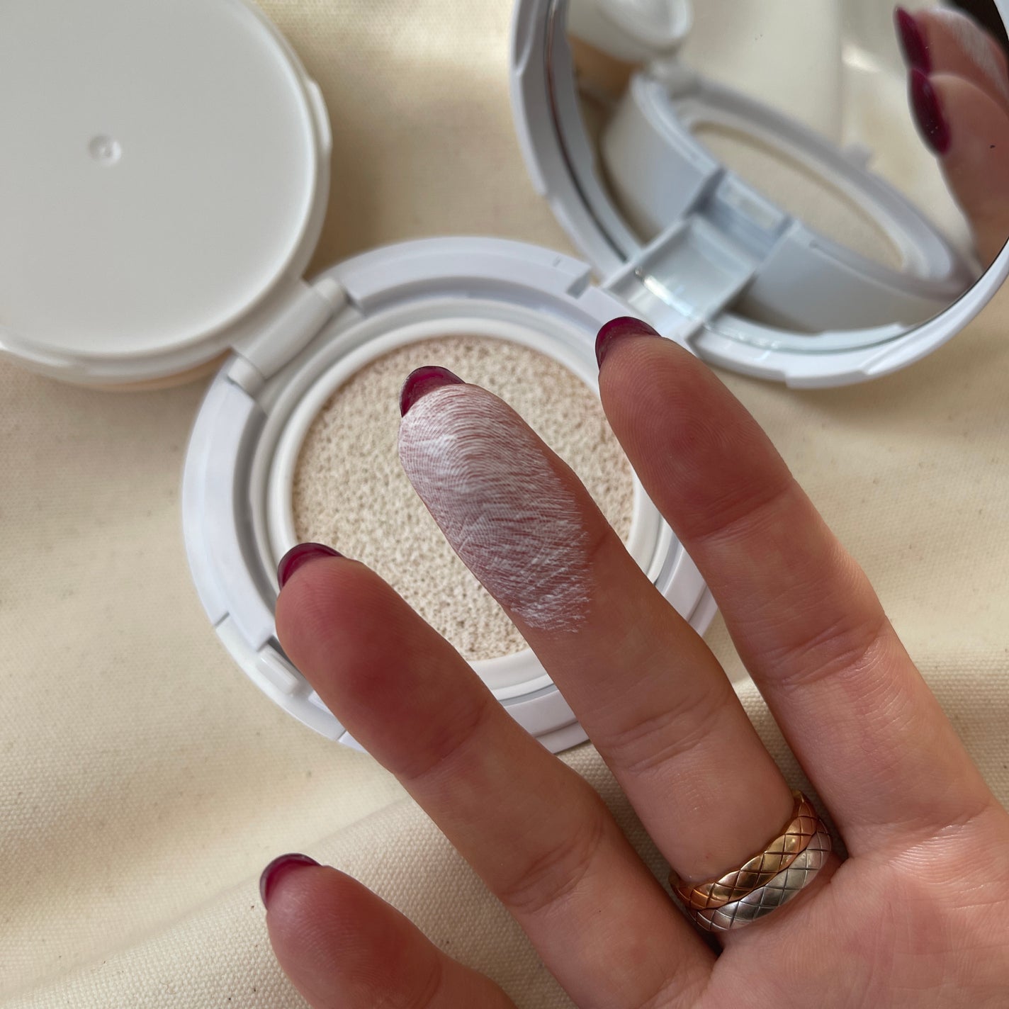 オーガニッククッションカラーベース/アクア・アクア/化粧下地を使ったクチコミ(4枚目)