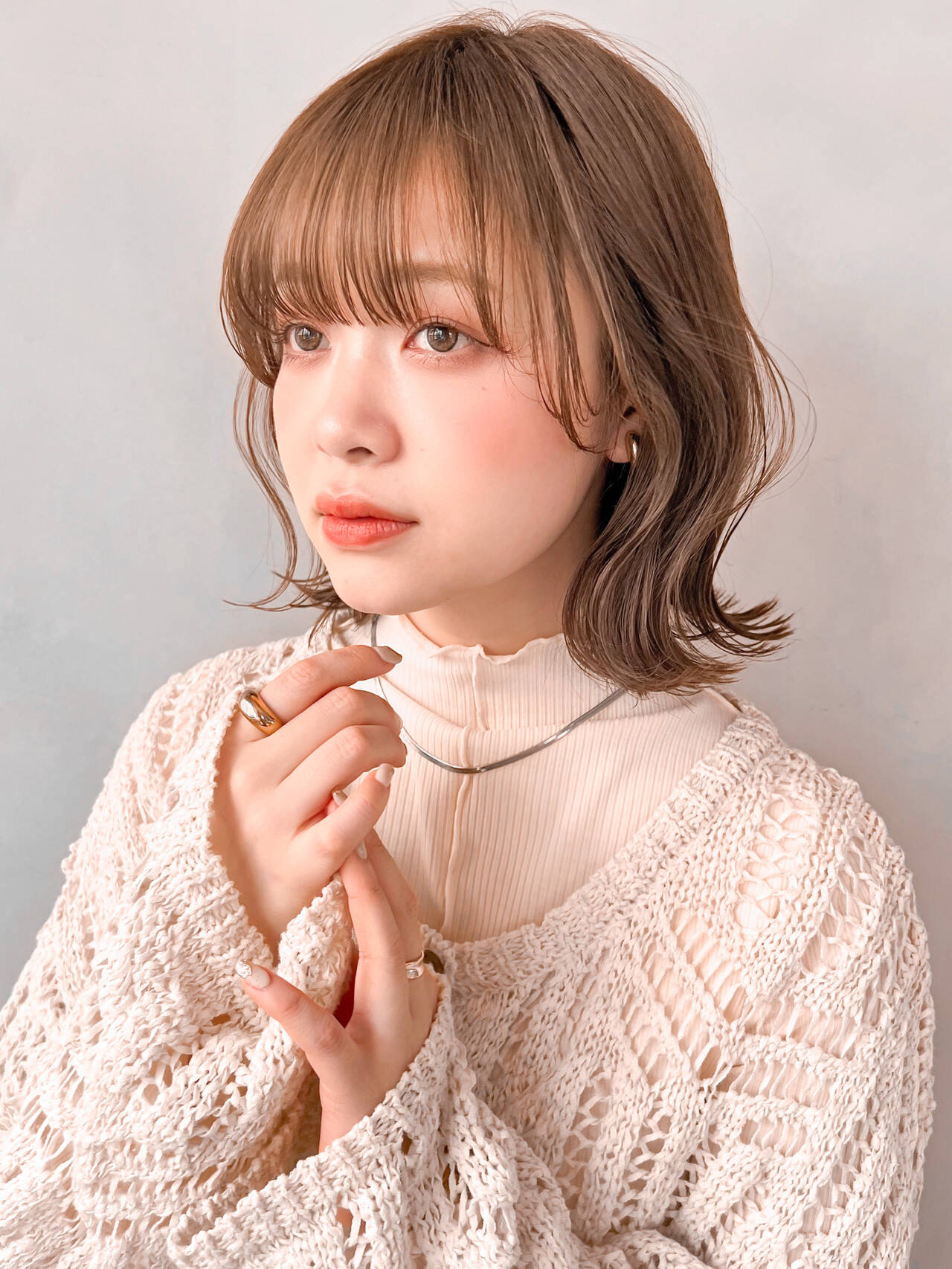 ブラウンヘアの女性