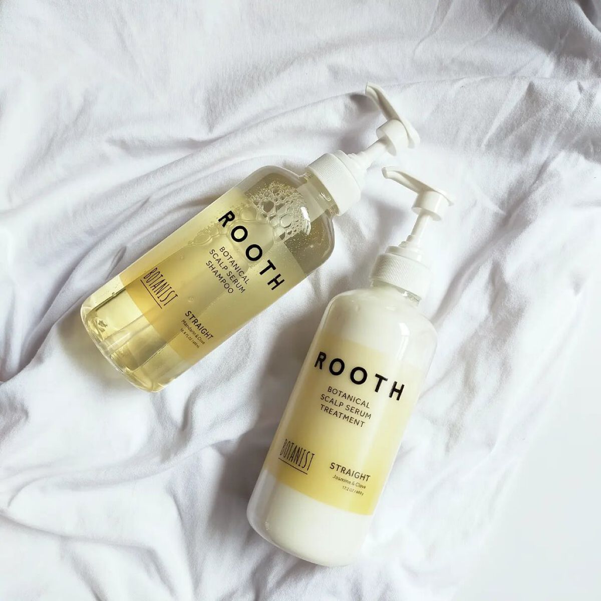 ルース ボタニカルスカルプセラム シャンプー・トリートメント（ストレート）/BOTANIST/市販シャンプーを使ったクチコミ（1枚目）