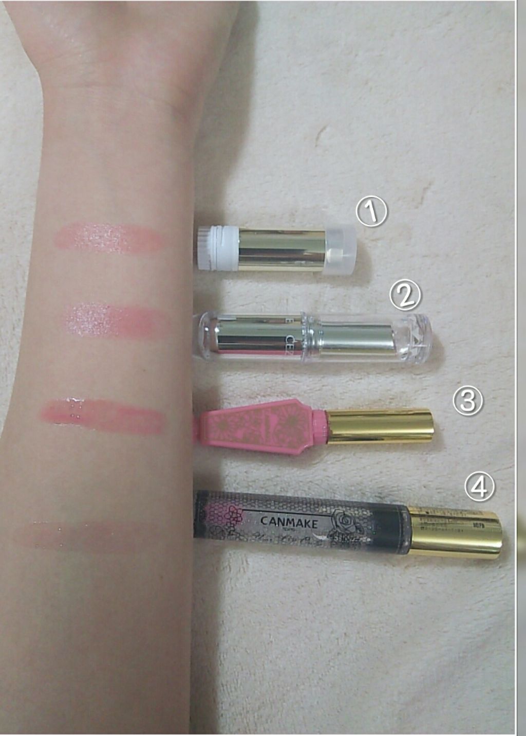 ユアリップオンリーグロス/キャンメイク/リップグロスを使ったクチコミ(3枚目)