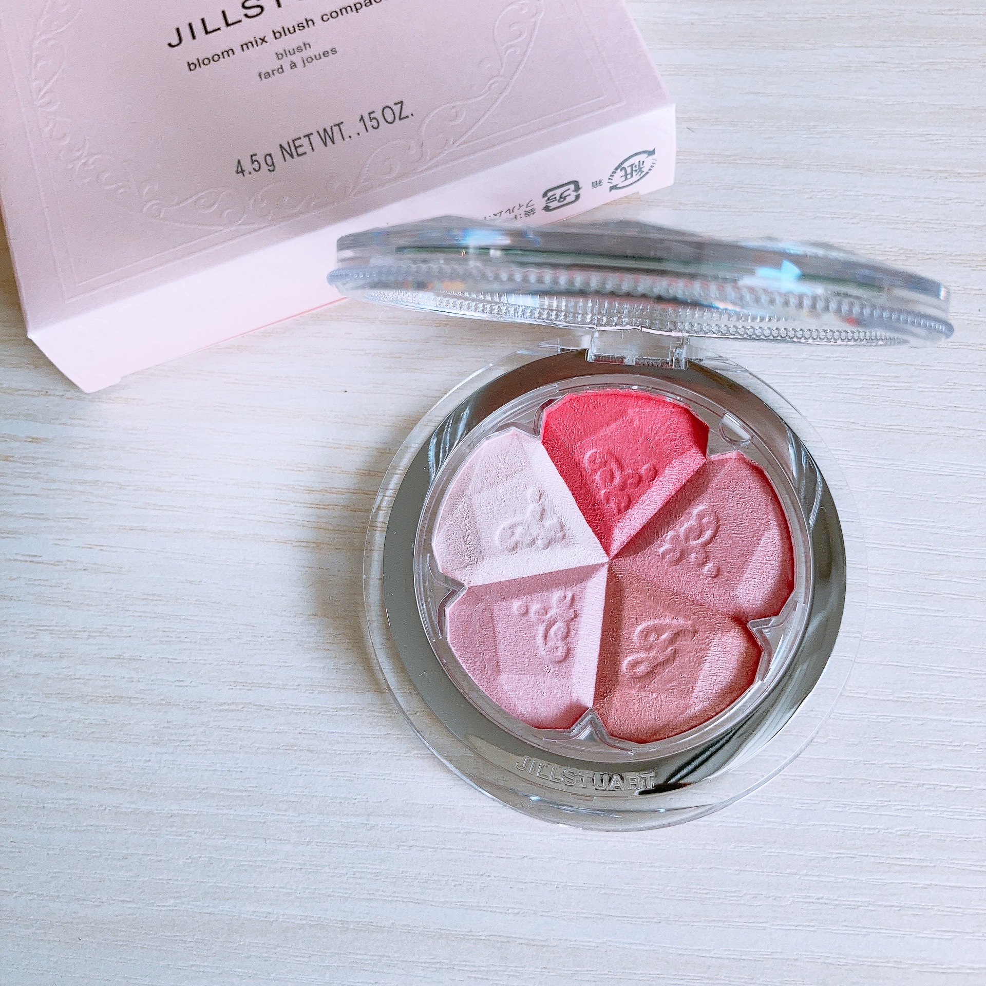 ジルスチュアート ブルーム ミックスブラッシュ コンパクト 04 lacy rose/JILL STUART/パウダーチークを使ったクチコミ（1枚目）