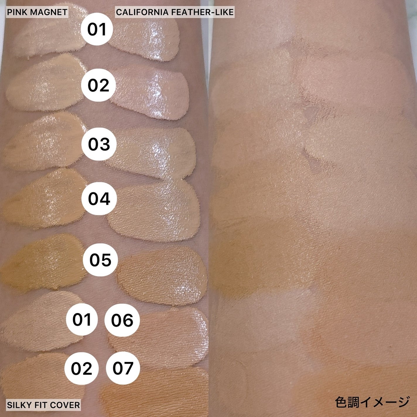 カリフォルニアフェザーライククッション/KEYTH/クッションファンデーションを使ったクチコミ(8枚目)