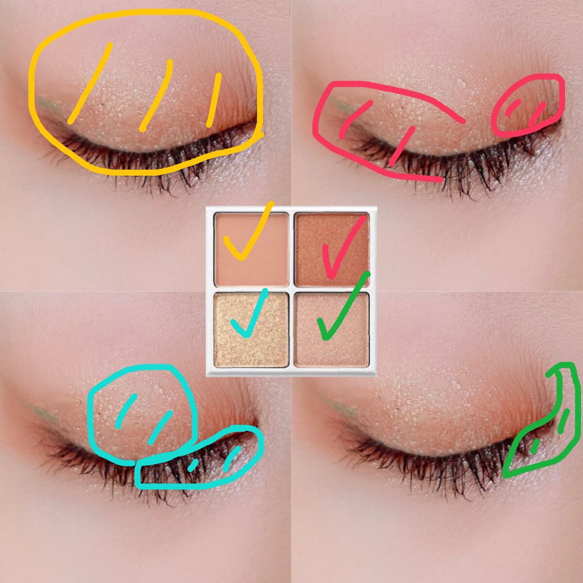 THE アイパレR/b idol/アイシャドウパレットを使ったクチコミ（2枚目）