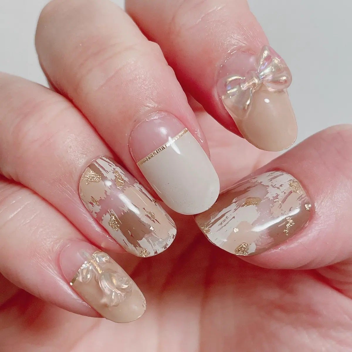 セミキュアジェルネイル(ハンド)/ohora/ネイルシールを使ったクチコミ(2枚目)