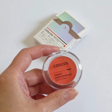 パーフェクトマットコンシーラー スカーレットオレンジ/COSCOS/クリームコンシーラーを使ったクチコミ(4枚目)