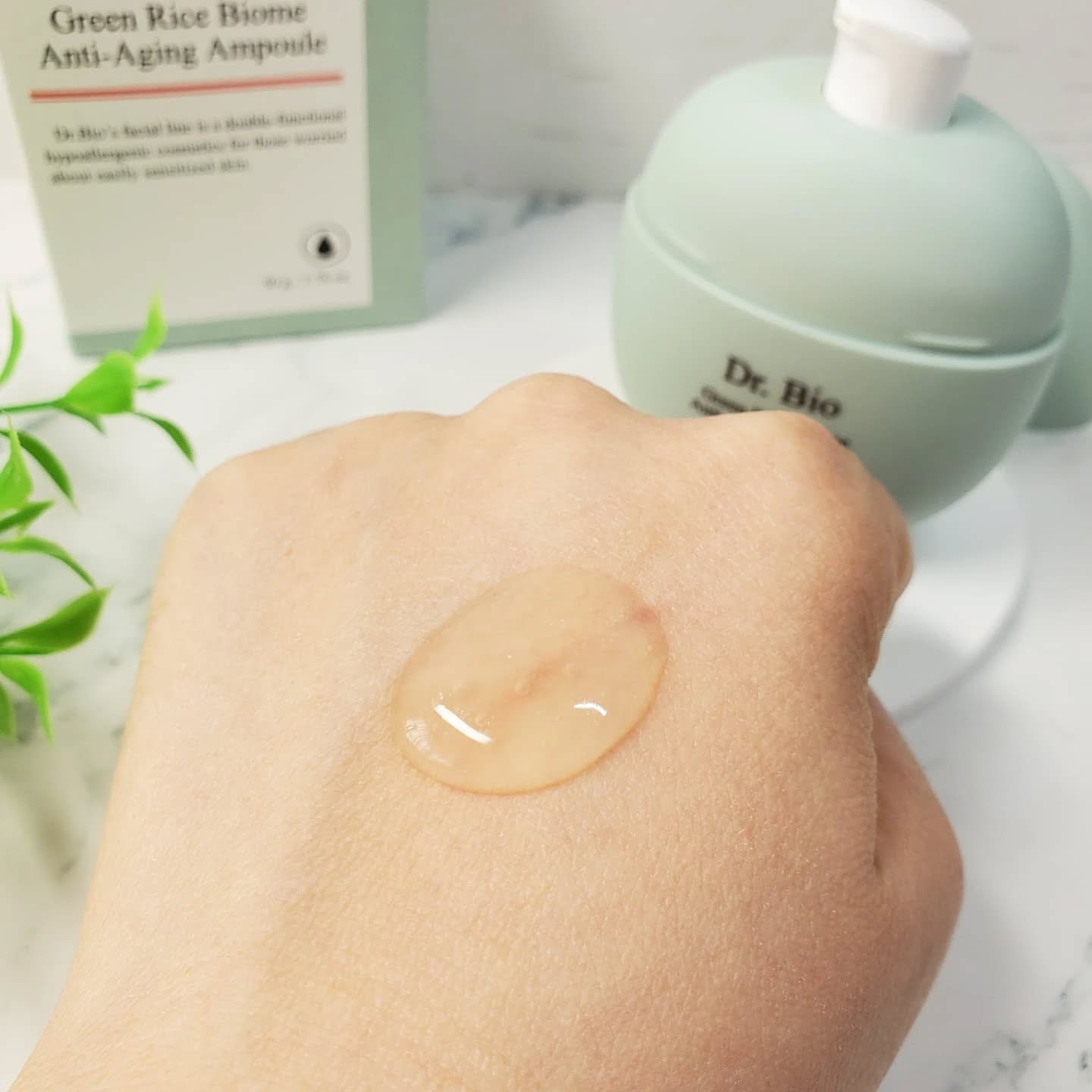 緑米バイオーム™トーンアップツヤアンプル/Dr.Bio/美容液を使ったクチコミ（3枚目）