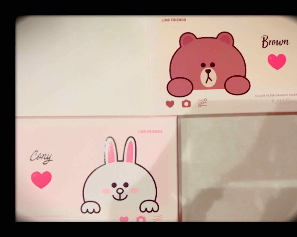 カラーフィルターシャドウパレット(ラインフレンズエディション)/MISSHA/アイシャドウパレットを使ったクチコミ（1枚目）
