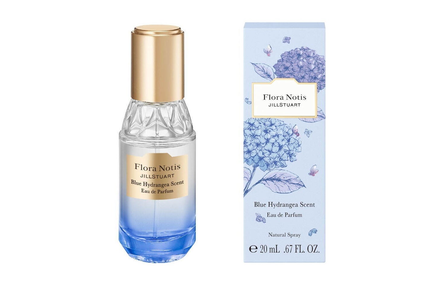 Flora Notis JILL STUARTから2025年夏フレグランス&ヘアケア「ブルーハイドレンジア(Blue Hydrangea)」が登場!の画像