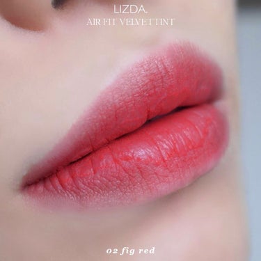 エアフィットベルベットティント/LIZDA/口紅を使ったクチコミ（4枚目）