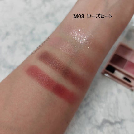 シルキースフレアイズ(マットタイプ)/キャンメイク/アイシャドウパレットを使ったクチコミ(4枚目)