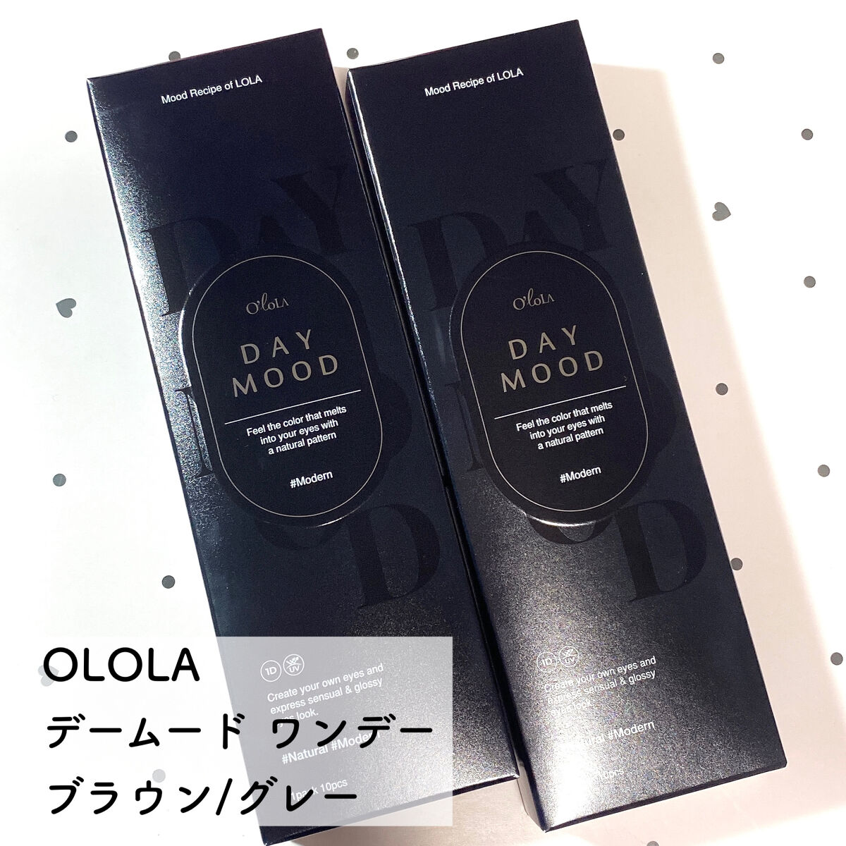 デームードワンデー(DAYMOOD 1day) 02 グレー/OLOLA/ワンデー（１DAY）カラコンを使ったクチコミ（2枚目）