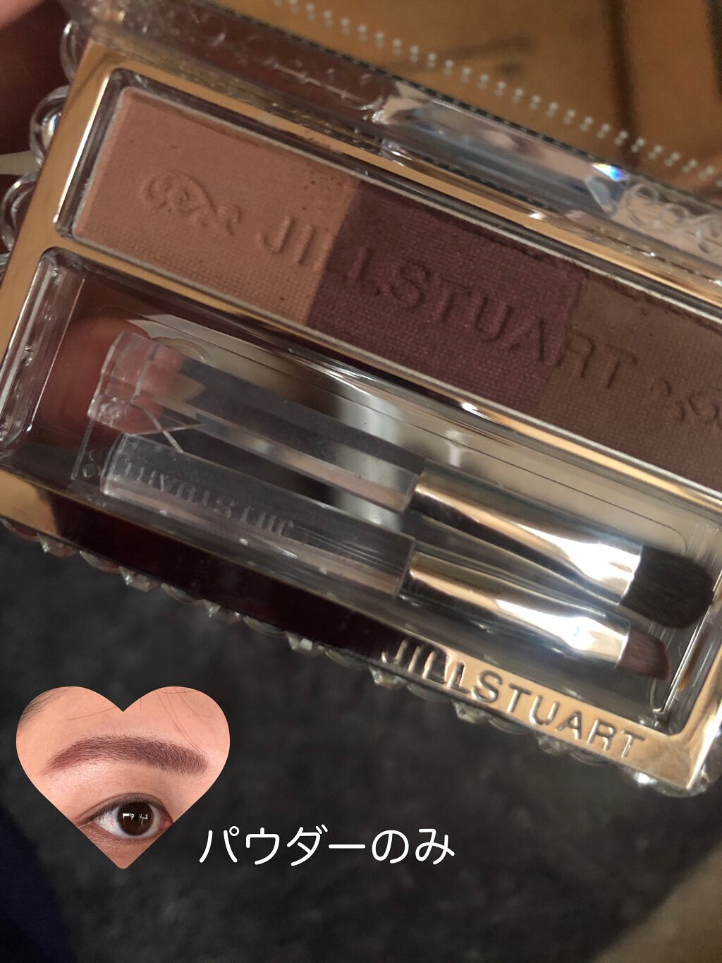 ジルスチュアート ムースブロウマスカラ/JILL STUART/眉マスカラを使ったクチコミ（2枚目）