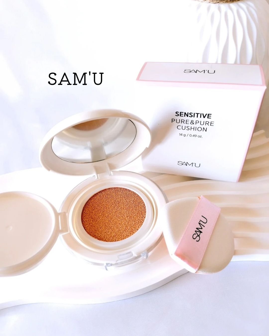 センシティブピュア＆ピュアクッション 21号 ピュア/SAM'U/クッションファンデーションを使ったクチコミ（1枚目）